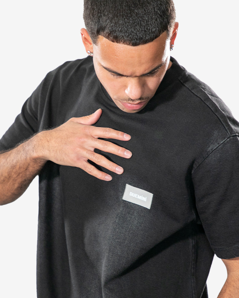 Denim T-shirt Noir